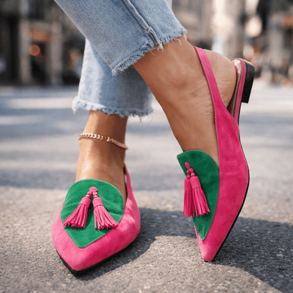 Eloisa | Sandali Eleganti con Pennacchi