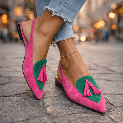 Eloisa | Sandali Eleganti con Pennacchi