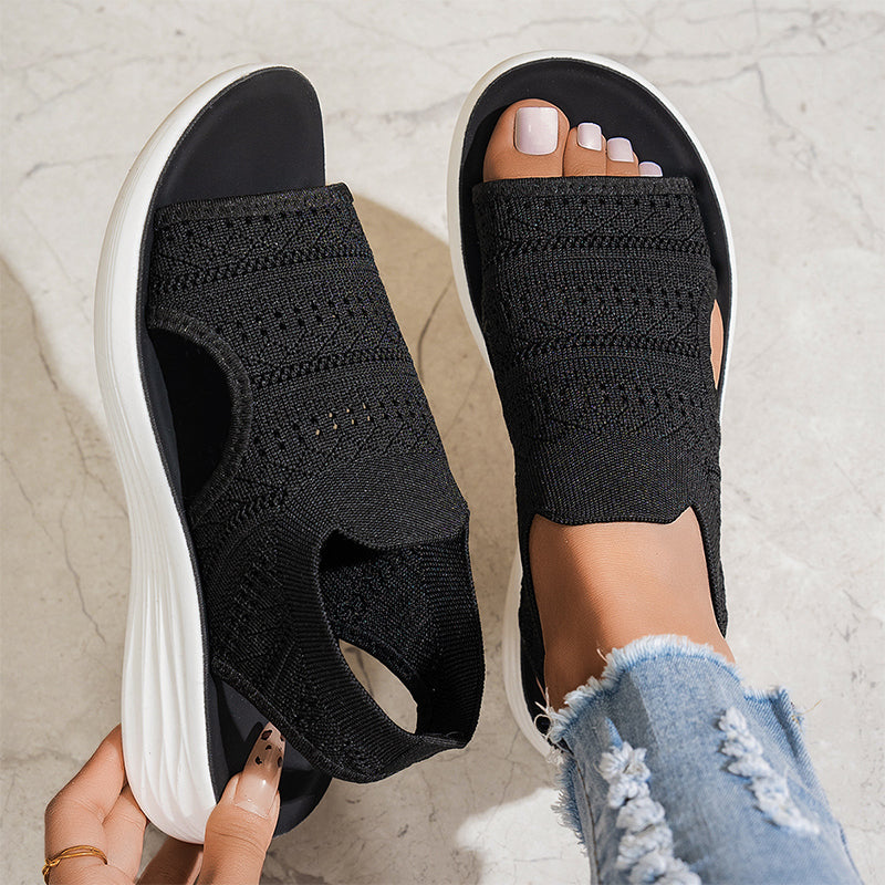 Arianna™ | Sandali con plateau, realizzati in materiale traspirante per donne